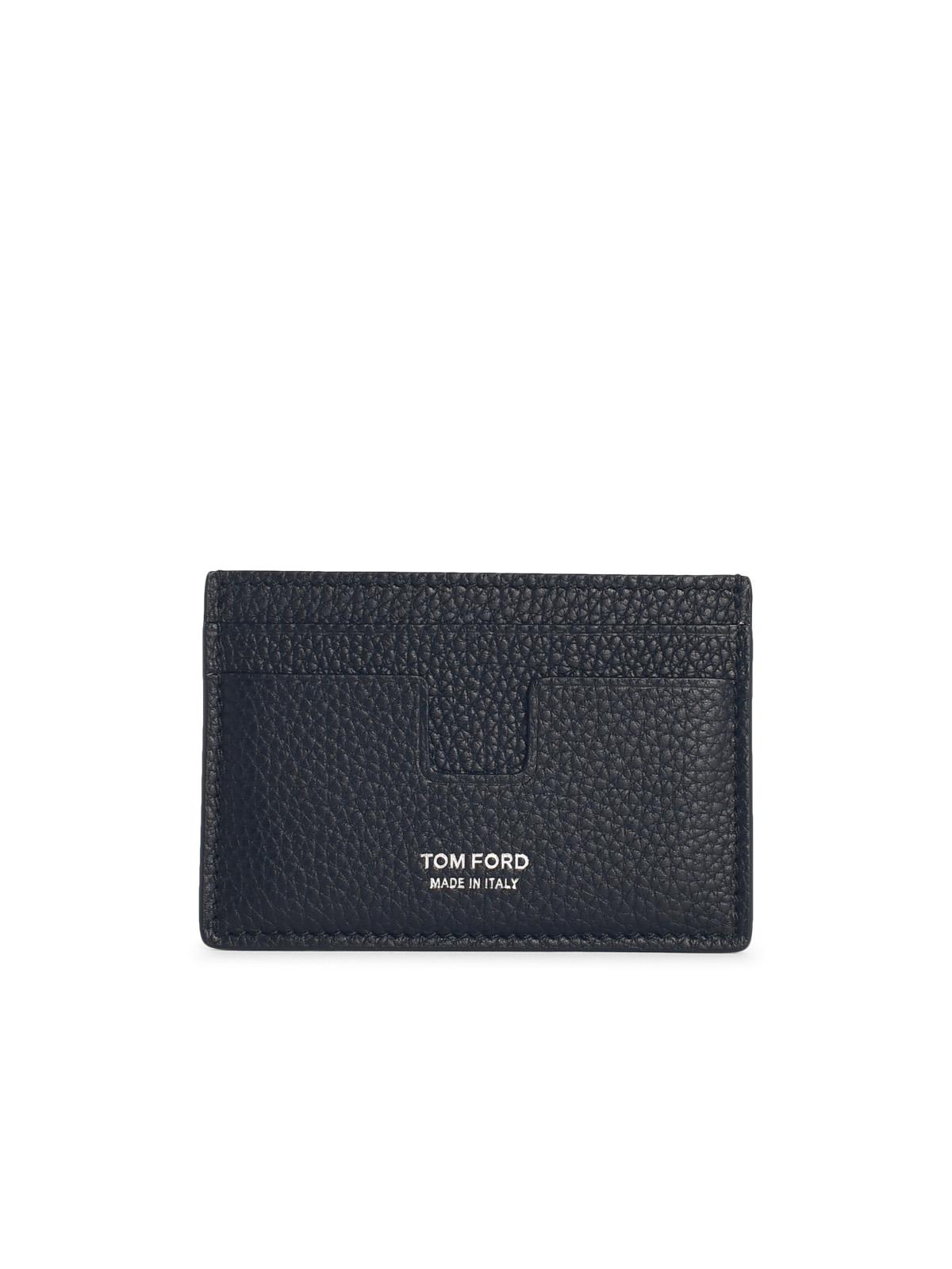 Tom Ford Black Leather Cardholder Men TOM FORD