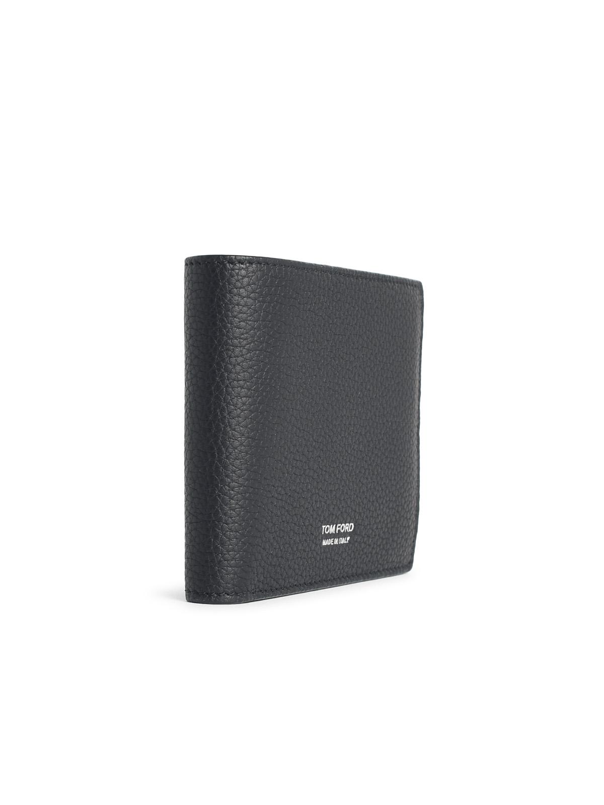 Tom Ford Black Leather Wallet Men TOM FORD