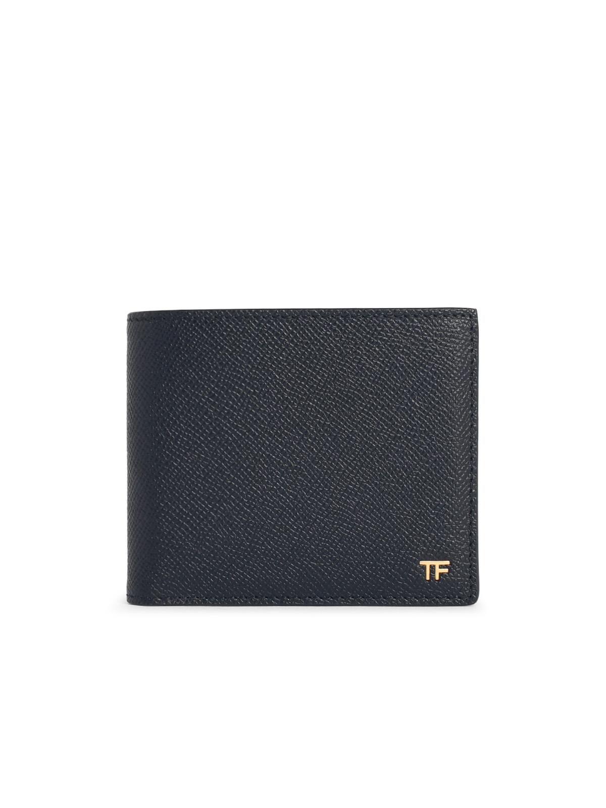 Tom Ford Black Leather Wallet Men TOM FORD