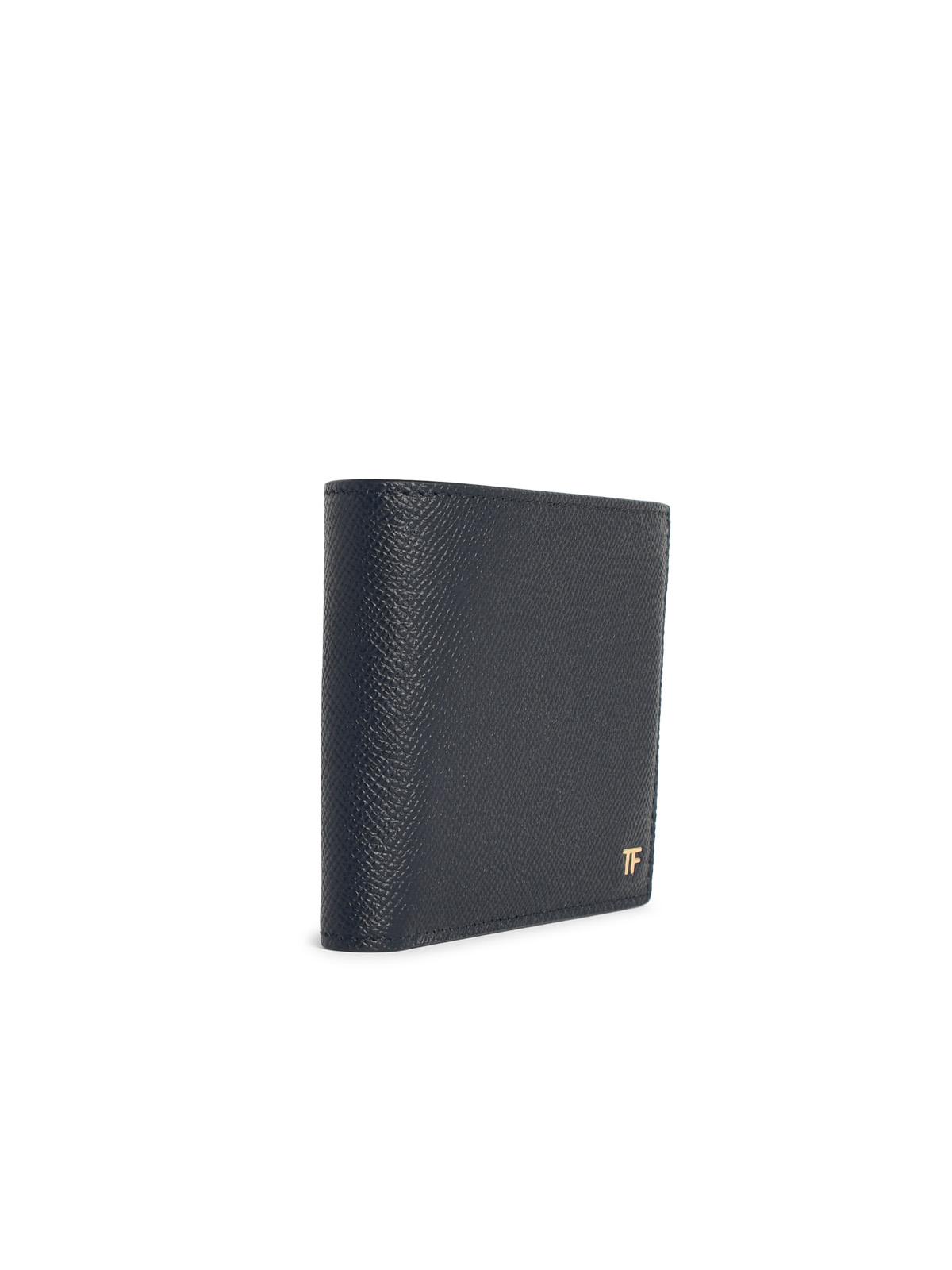 Tom Ford Black Leather Wallet Men TOM FORD