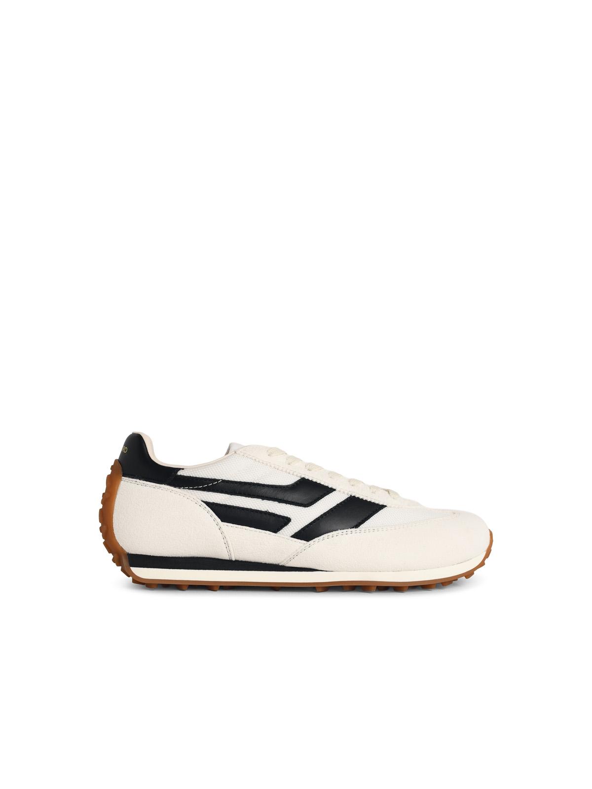Tom Ford 'Mick' White Leather Blend Sneakers Men TOM FORD