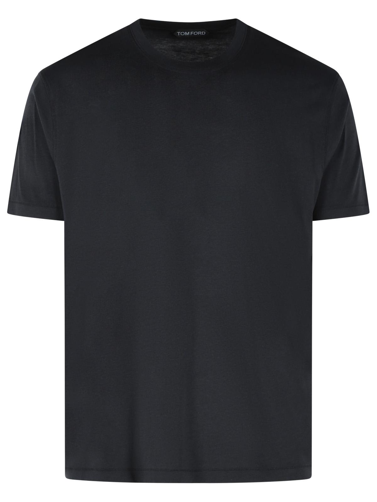 Tom Ford Black Cotton Blend T-Shirt Men