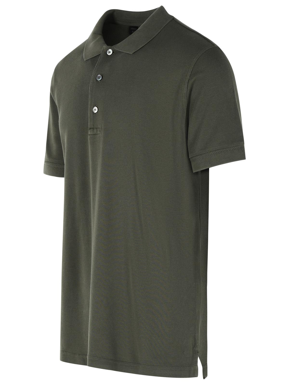 Tom Ford Polo Shirt In Green Cotton Blend Men TOM FORD