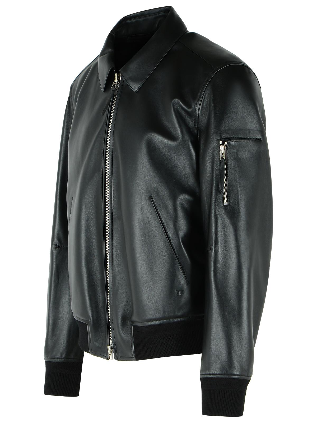 Tom Ford Soft Black Nappa Leather Jacket Men TOM FORD