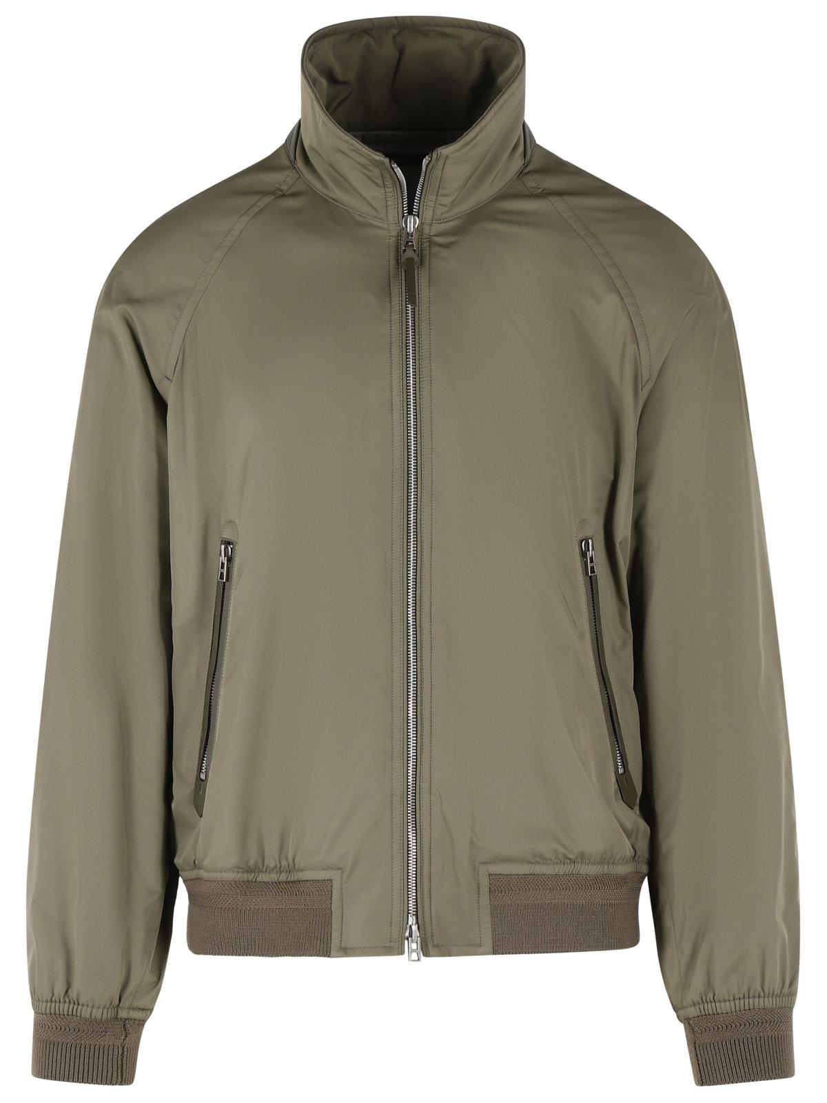 Tom Ford Green Polyester Blend Jacket Men TOM FORD