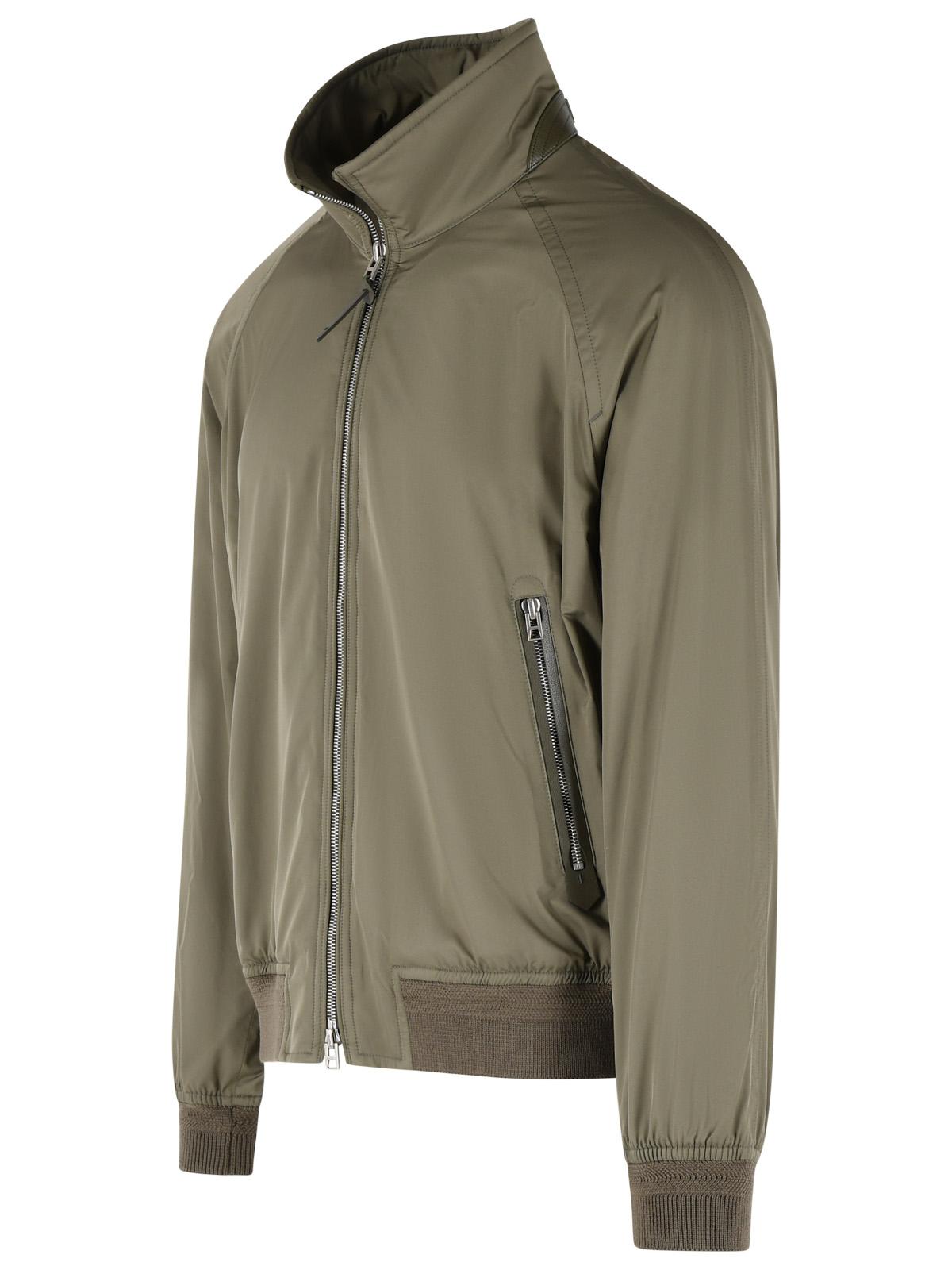 Tom Ford Green Polyester Blend Jacket Men TOM FORD