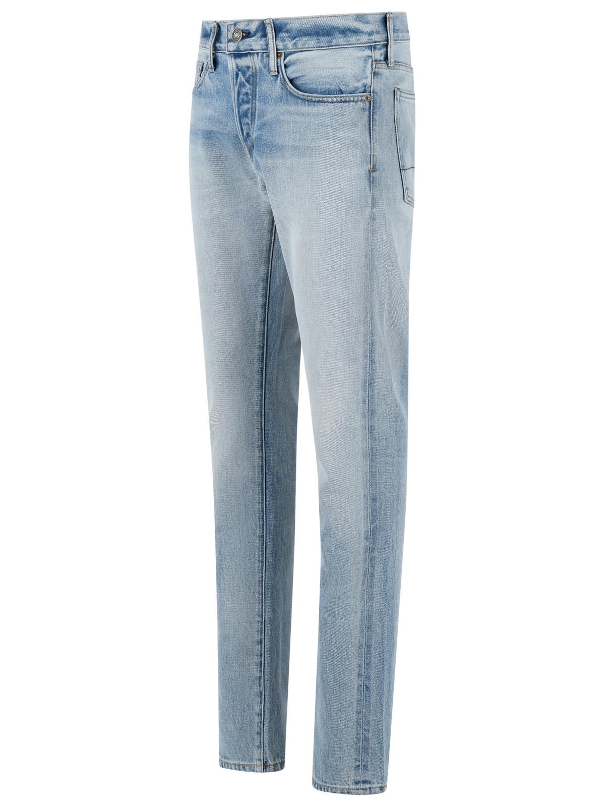 Tom Ford Pale Blue Cotton And Lyocell Jeans Men TOM FORD