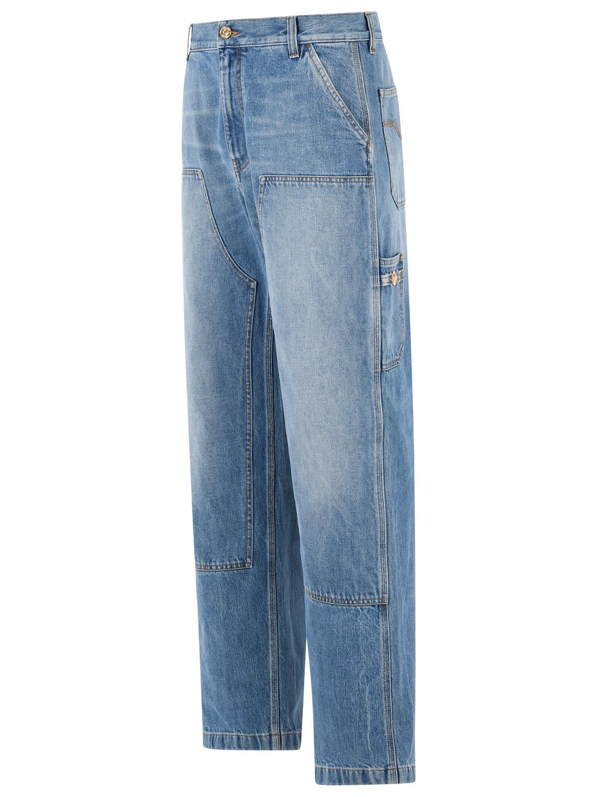 Versace 'Carpenter' Light Blue Denim Jeans Men VERSACE
