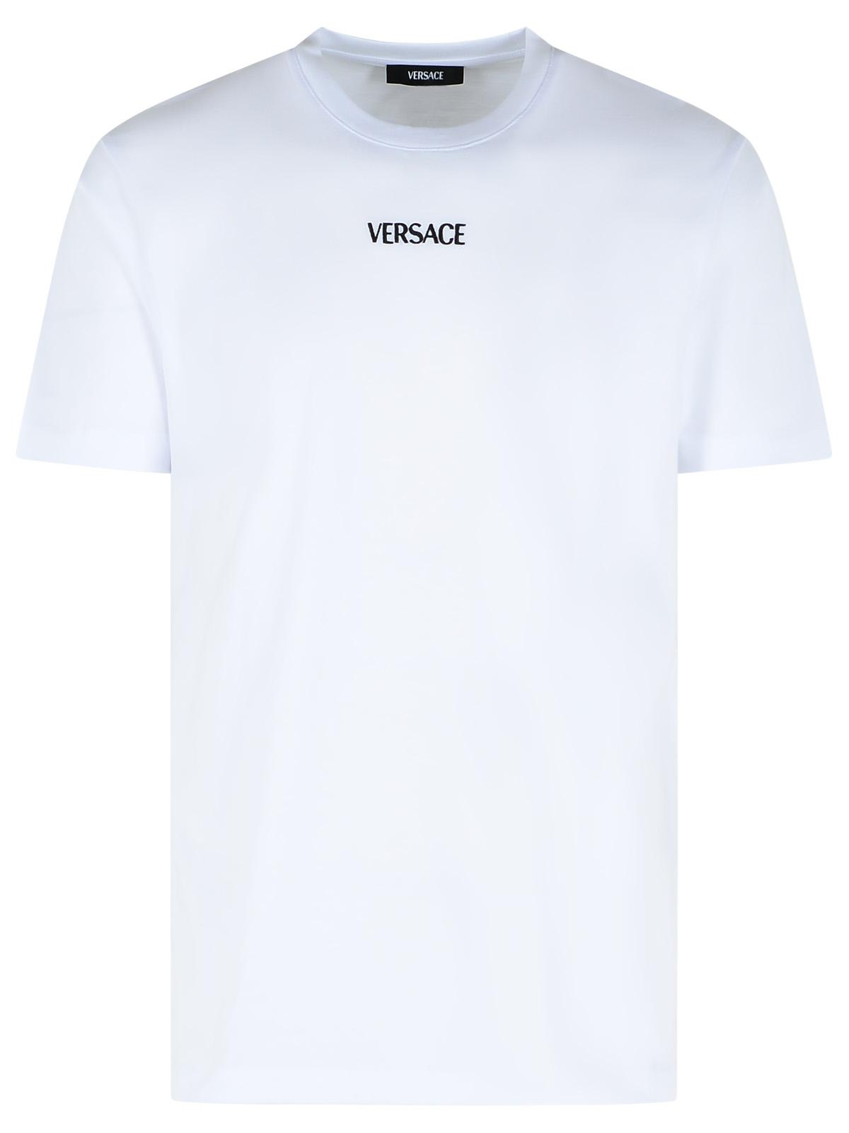 Versace White Cotton T-Shirt Men VERSACE