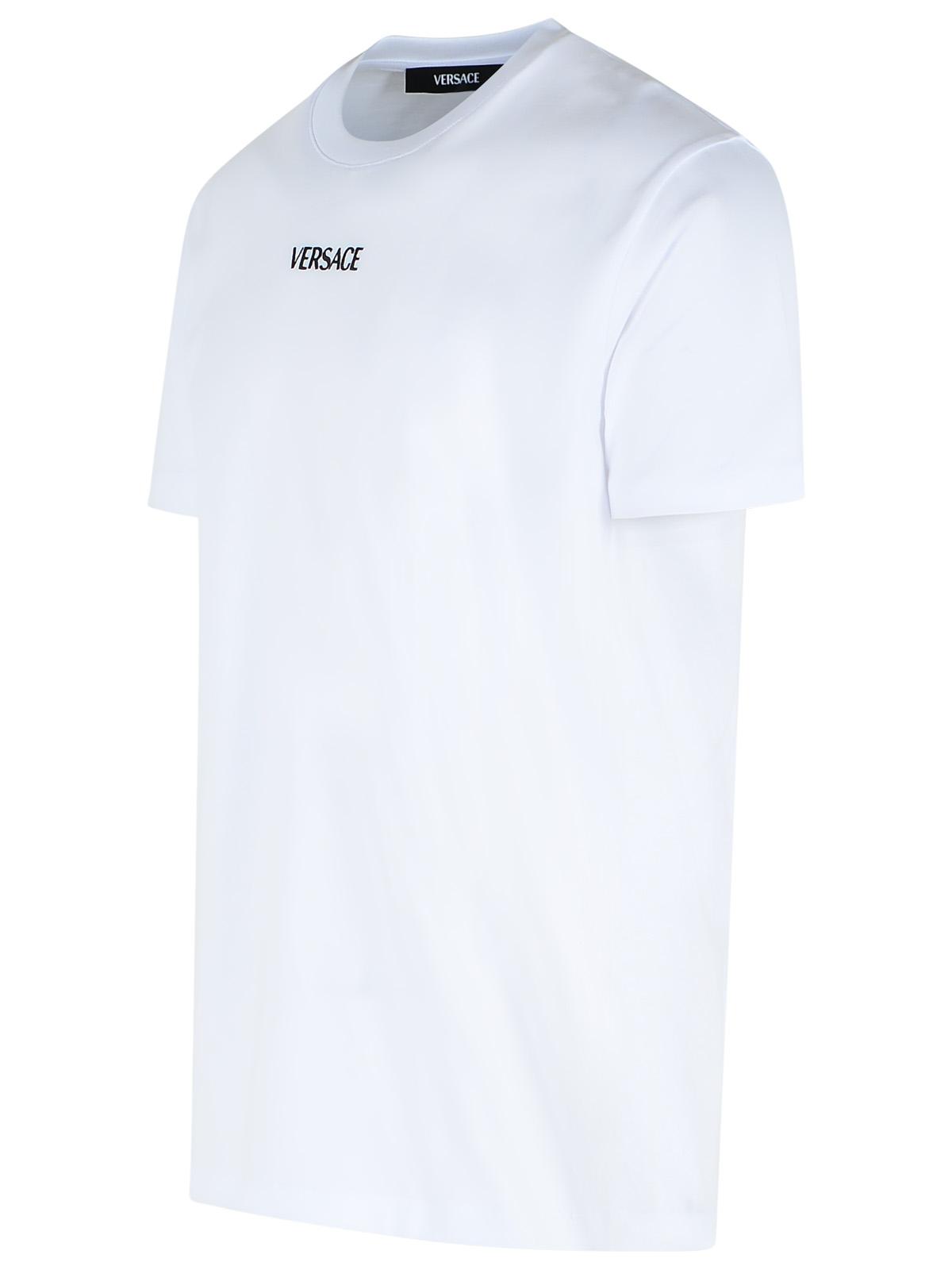 Versace White Cotton T-Shirt Men VERSACE
