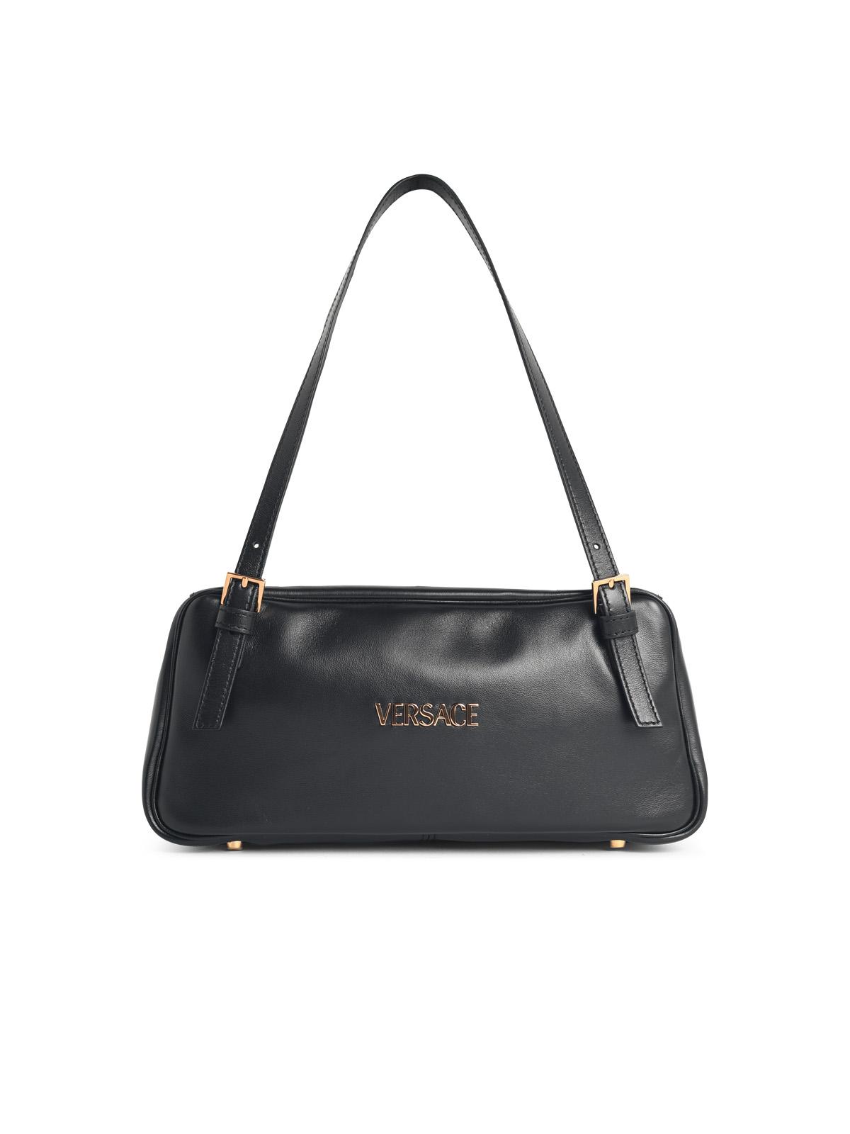 Versace 'Tag' Black Leather Bag Women VERSACE