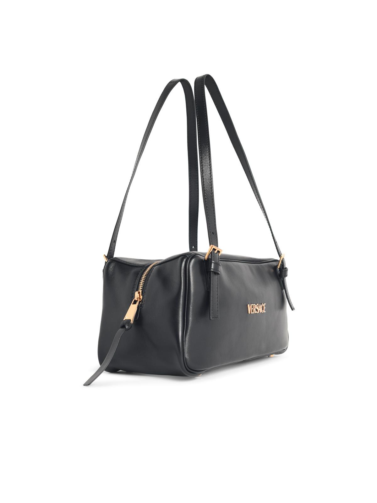 Versace 'Tag' Black Leather Bag Women VERSACE