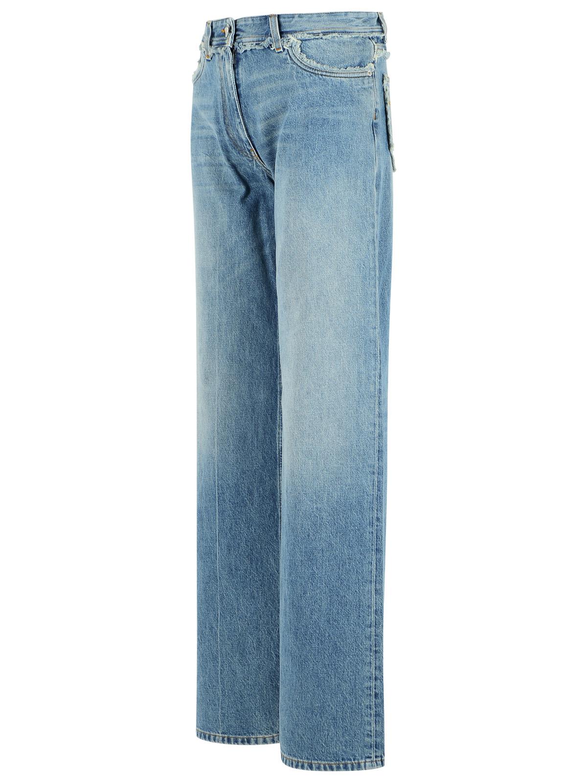 Versace Blue Cotton Jeans Women VERSACE