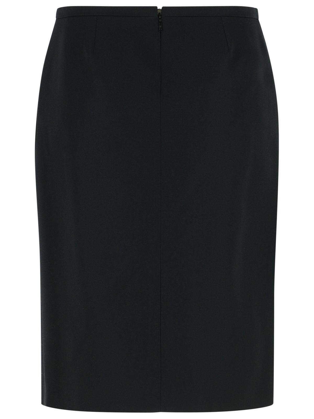 Versace Black Virgin Wool Skirt Women VERSACE