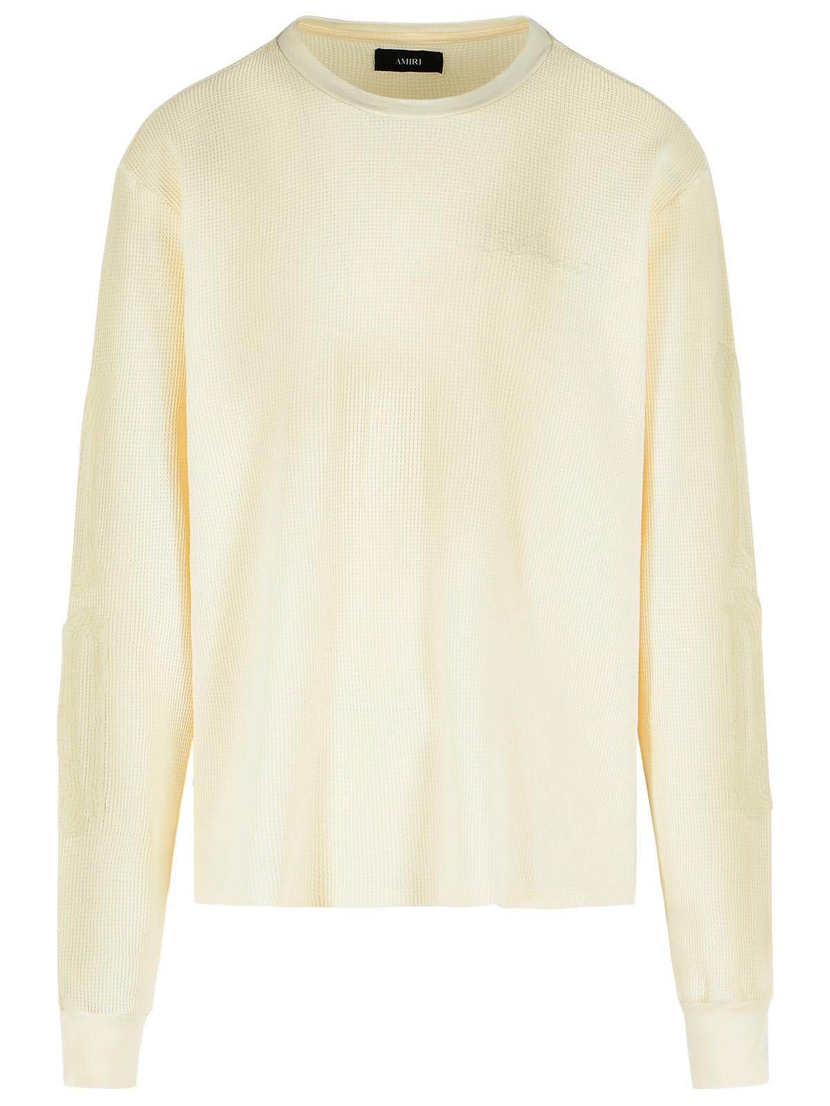 Amiri Ivory Cotton T-Shirt Men AMIRI