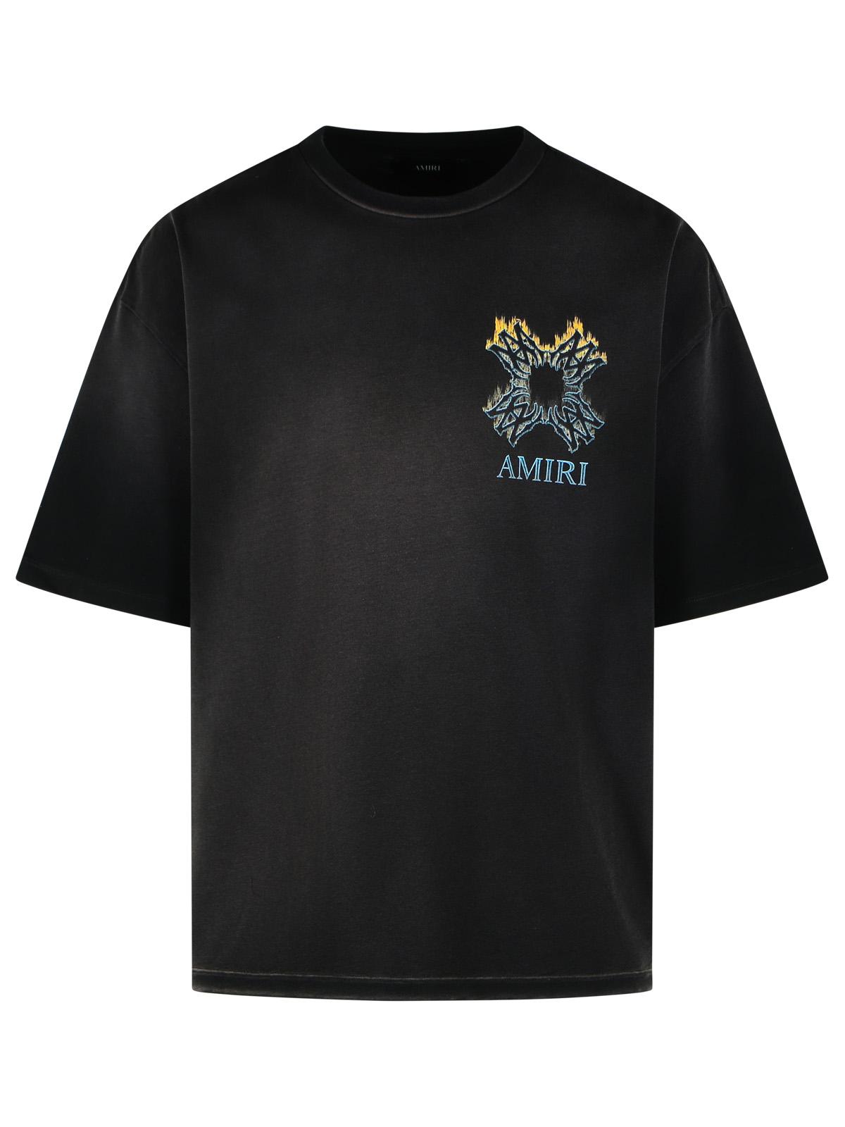 Amiri 'Quad Ma' Black Cotton T-Shirt Men AMIRI