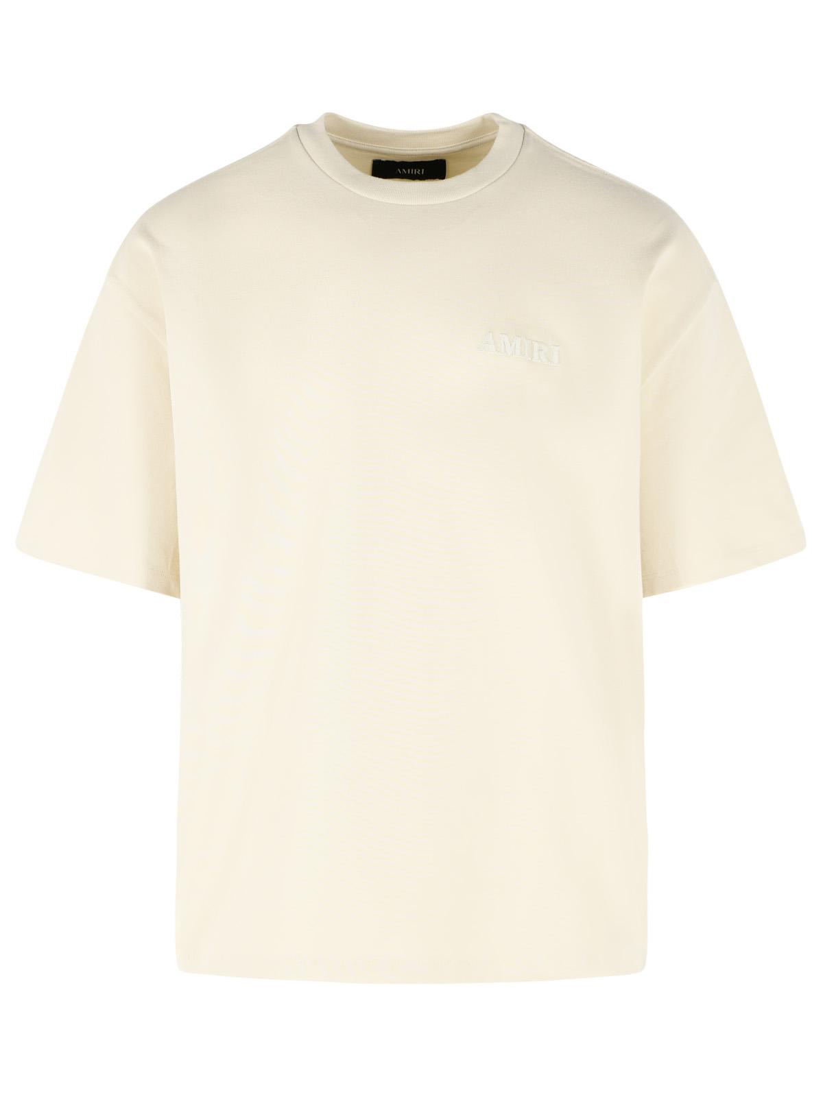Amiri Beige Cotton T-Shirt Men AMIRI