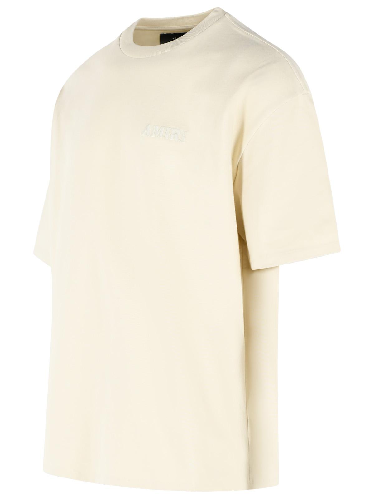 Amiri Beige Cotton T-Shirt Men AMIRI