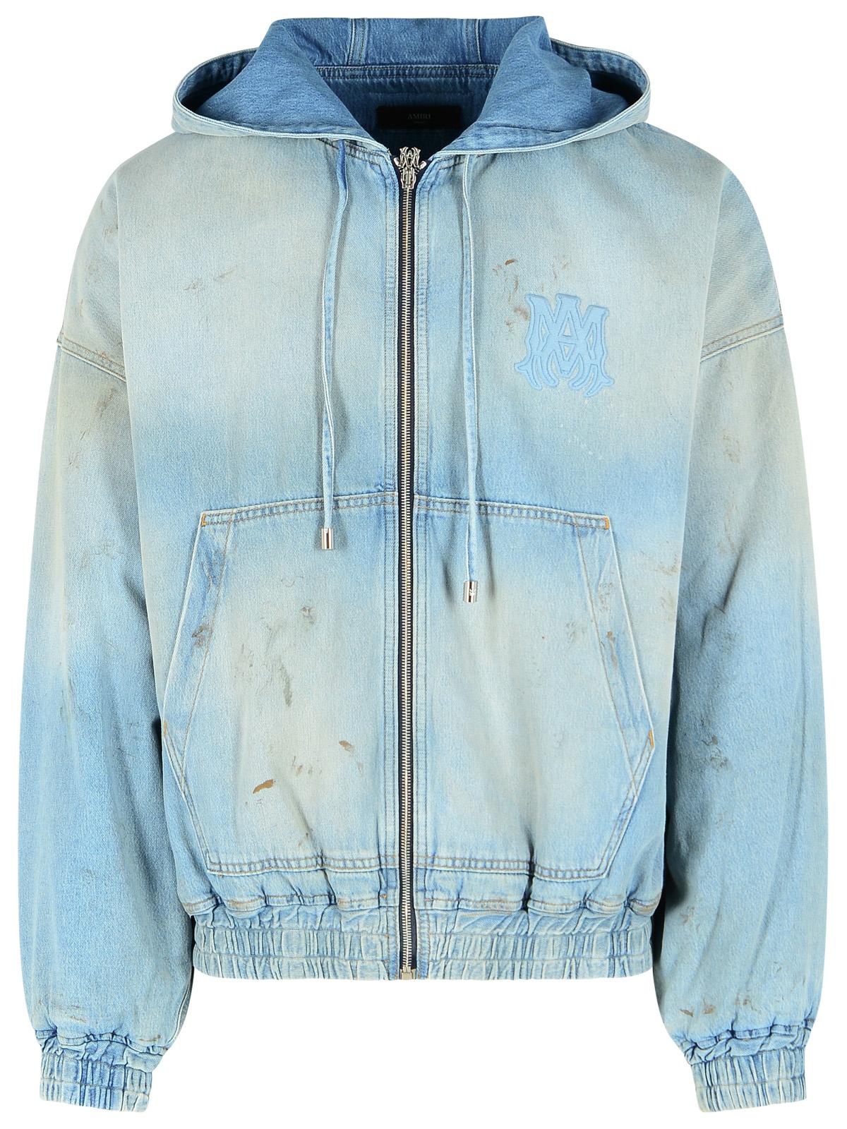 Amiri Light Blue Cotton Jacket Men AMIRI