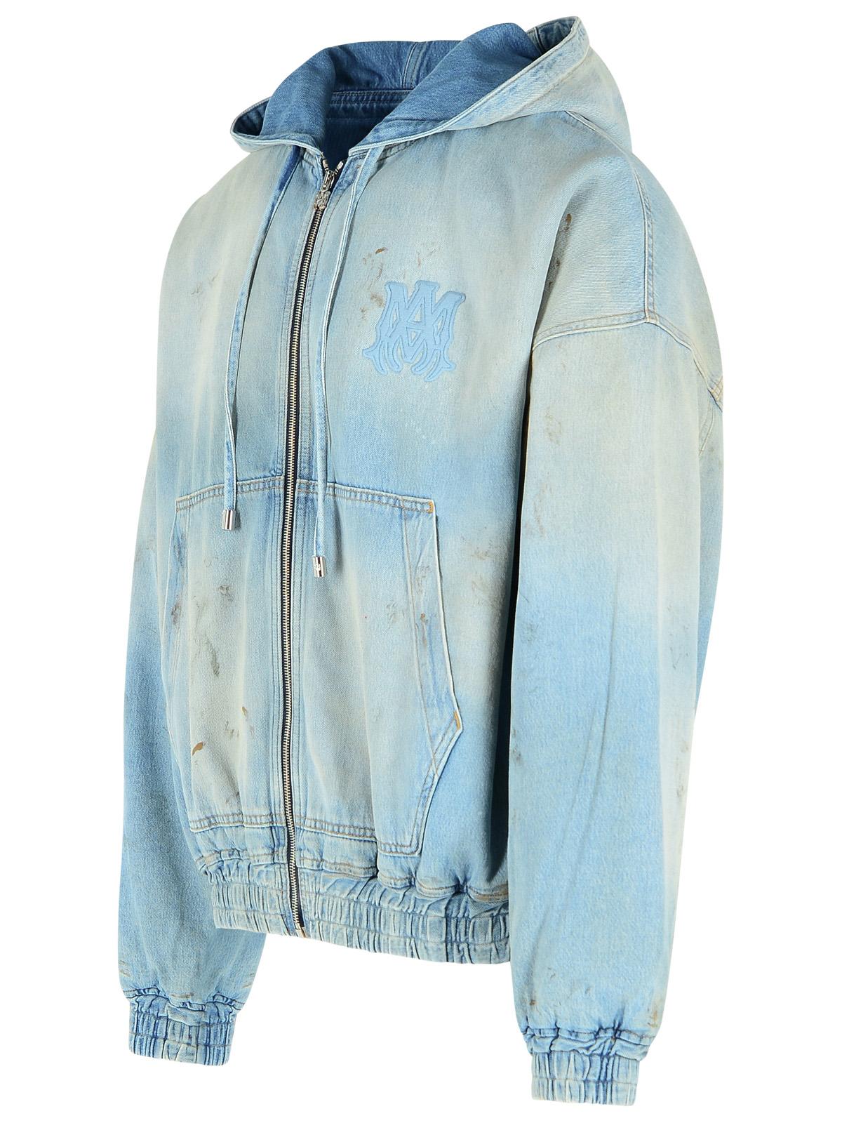 Amiri Light Blue Cotton Jacket Men AMIRI