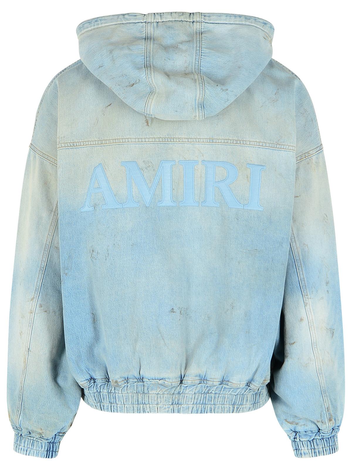Amiri Light Blue Cotton Jacket Men AMIRI