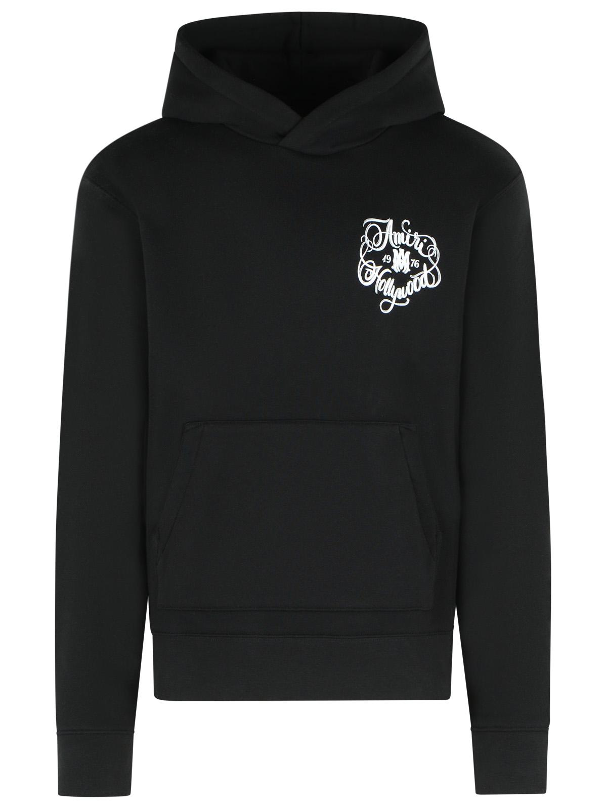 Amiri 'Hollywood' Black Cotton Sweatshirt Men AMIRI