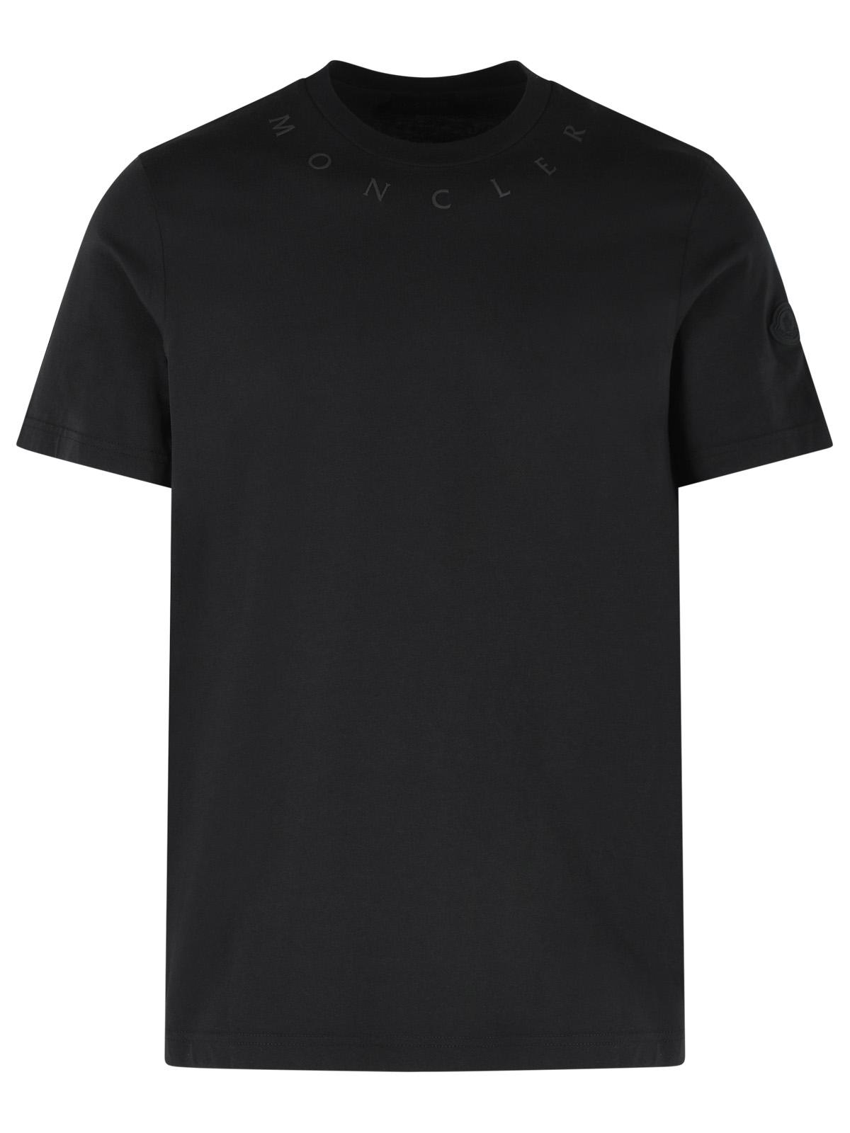 Moncler Black Cotton T-Shirt Men MONCLER