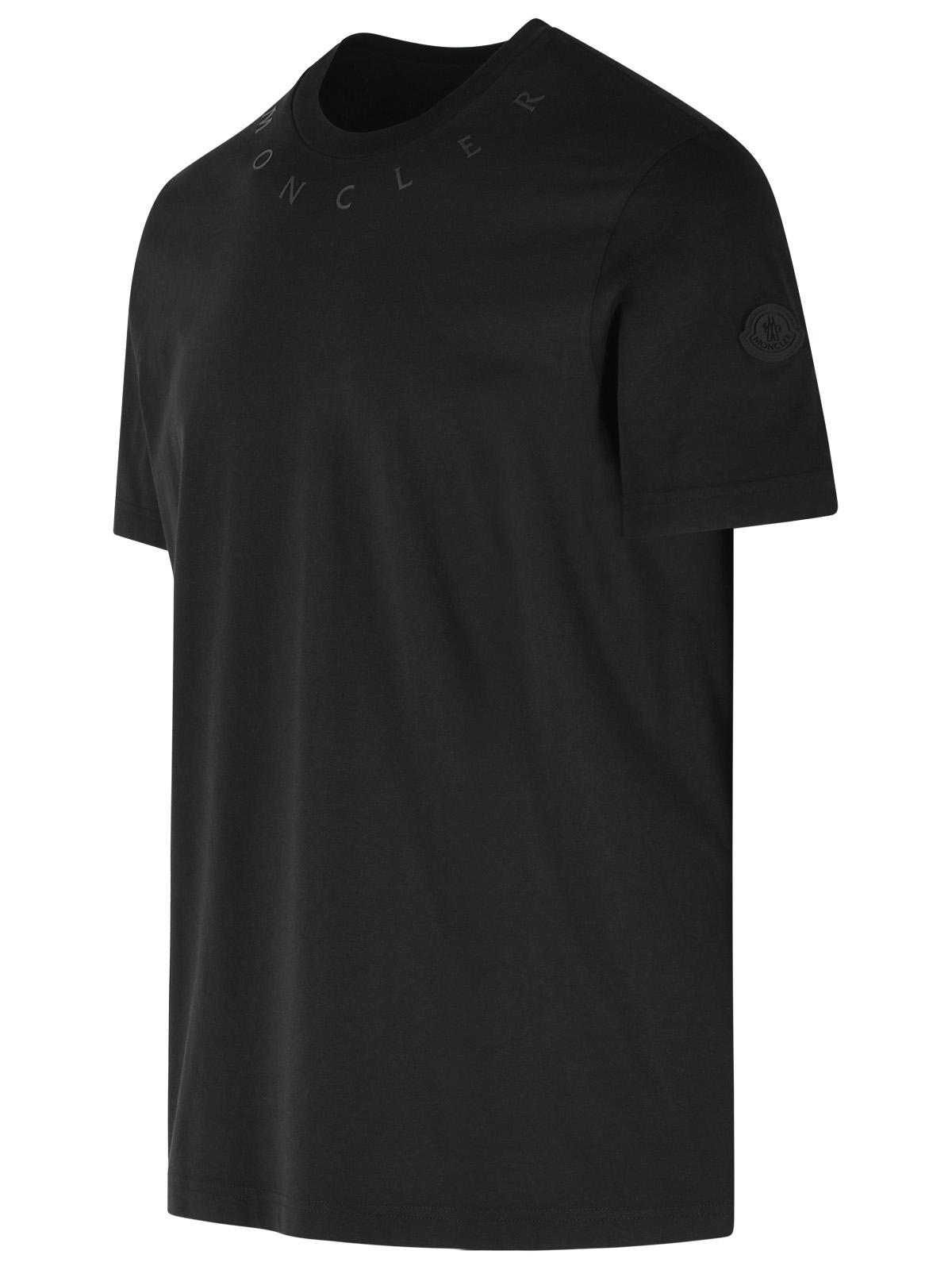 Moncler Black Cotton T-Shirt Men MONCLER