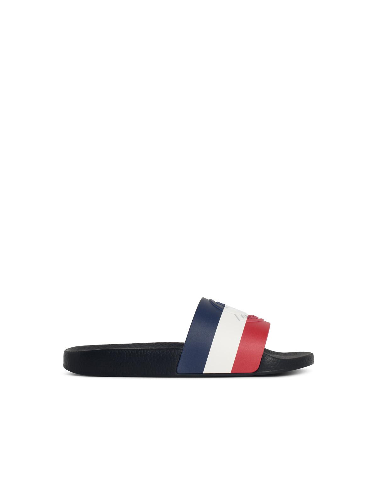 Moncler 'Basile' Black Rubber Slides Men MONCLER