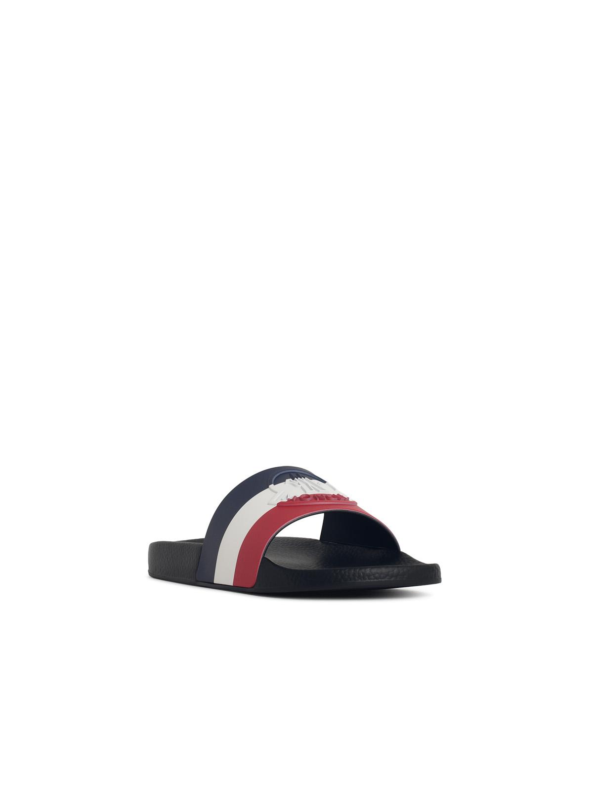Moncler 'Basile' Black Rubber Slides Men MONCLER