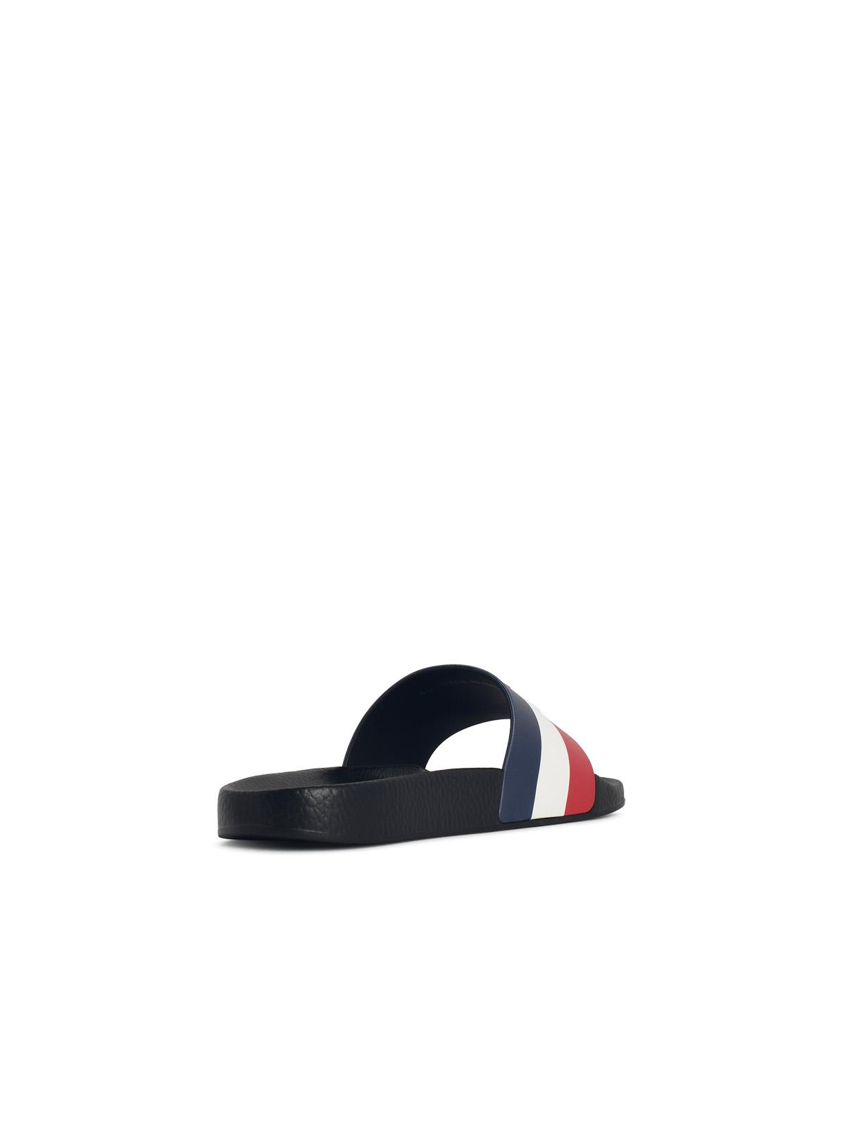 Moncler 'Basile' Black Rubber Slides Men MONCLER