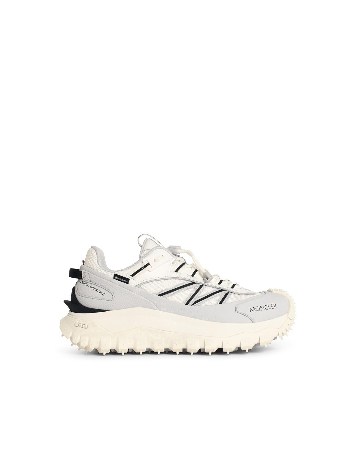 Moncler 'Trailgrip Gtx' White Leather Blend Sneakers Men MONCLER