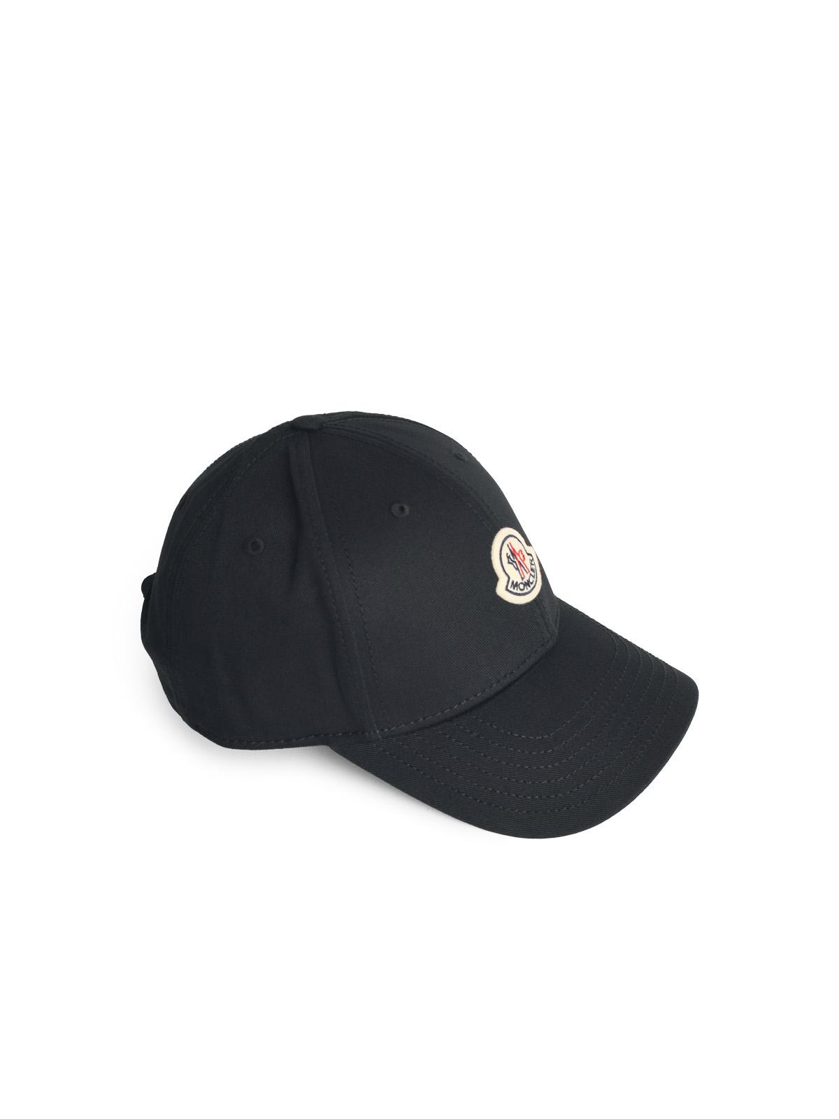 Moncler Black Cotton Cap Women