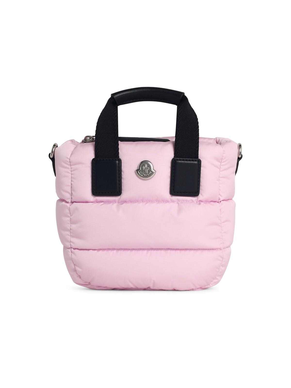 Moncler 'Micro Caradoc' Light Pink Polyamide Tote Bag Women MONCLER