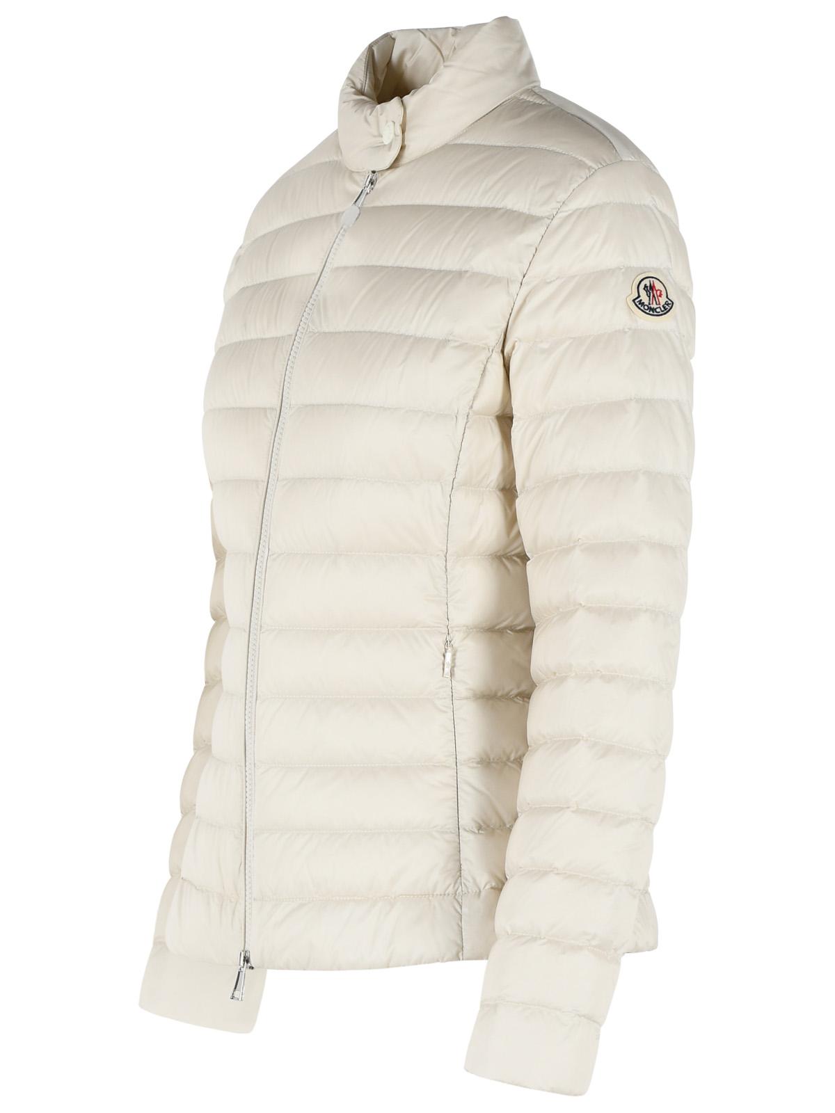 Moncler 'Igelle' Short Ivory White Polyamide Down Jacket Women MONCLER