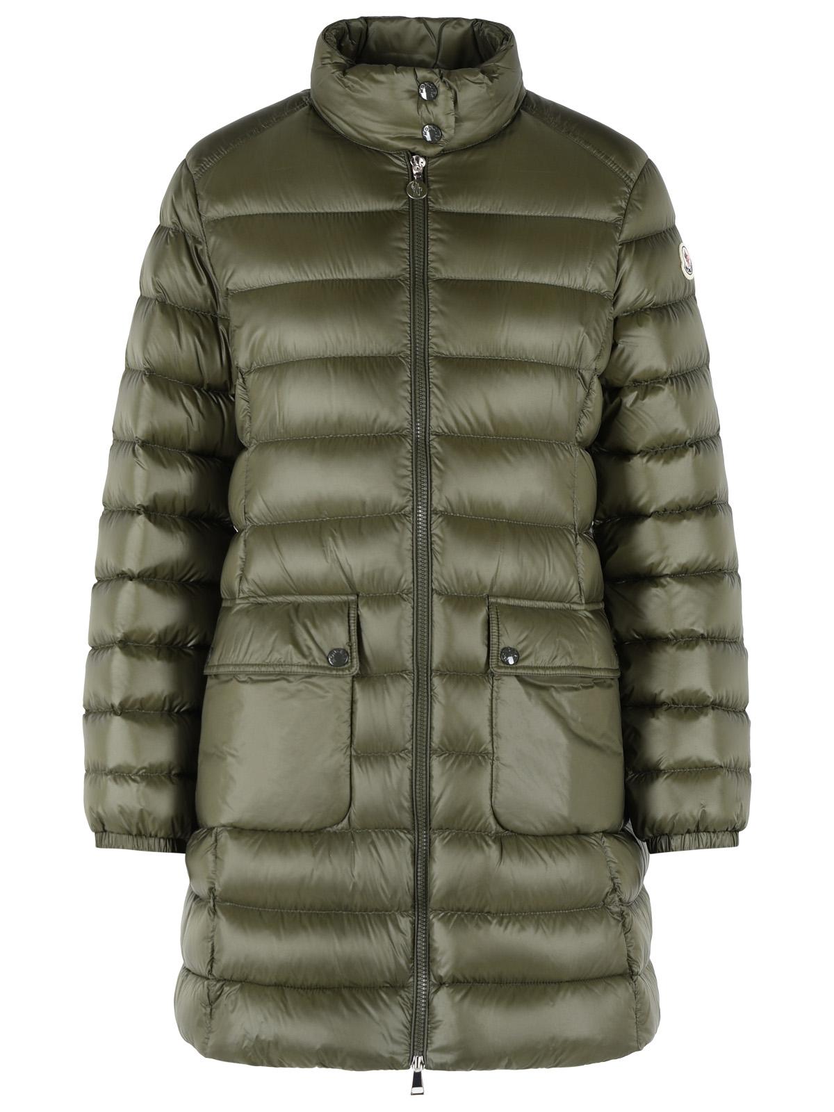 Moncler 'Genet' Long Green Polyamide Down Jacket Women MONCLER