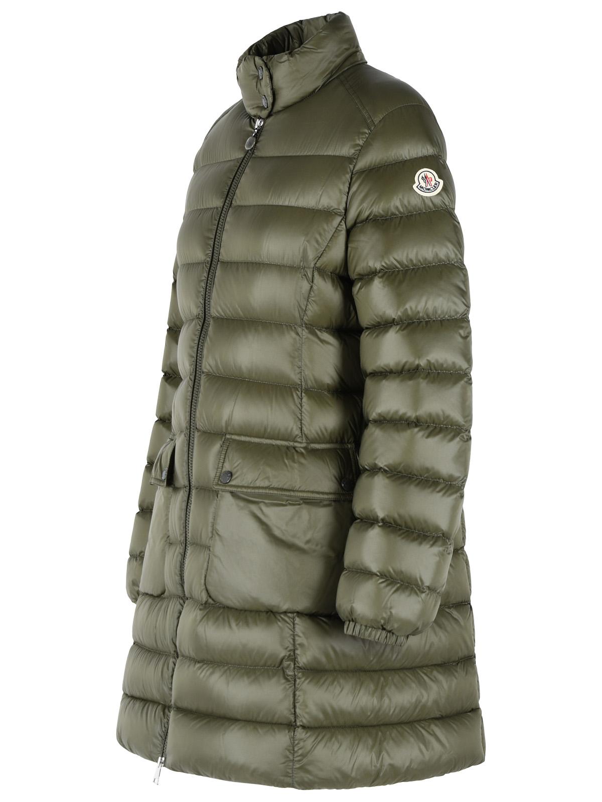Moncler 'Genet' Long Green Polyamide Down Jacket Women MONCLER