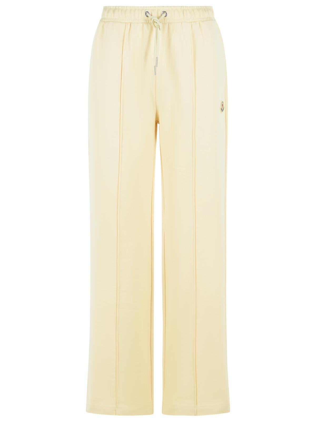 Moncler Ivory Cotton Pants Women MONCLER