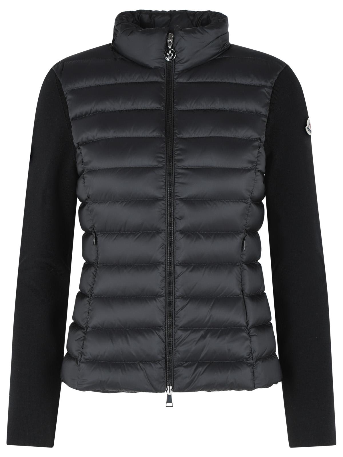 Moncler Padded Virgin Wool Cardigan With Black Zip Women MONCLER