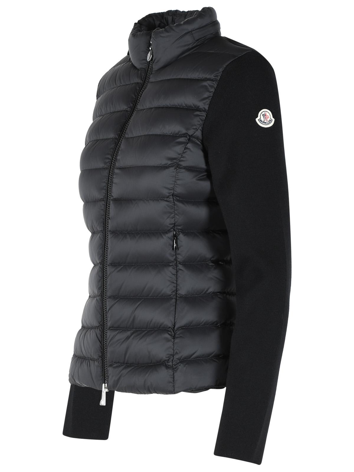 Moncler Padded Virgin Wool Cardigan With Black Zip Women MONCLER