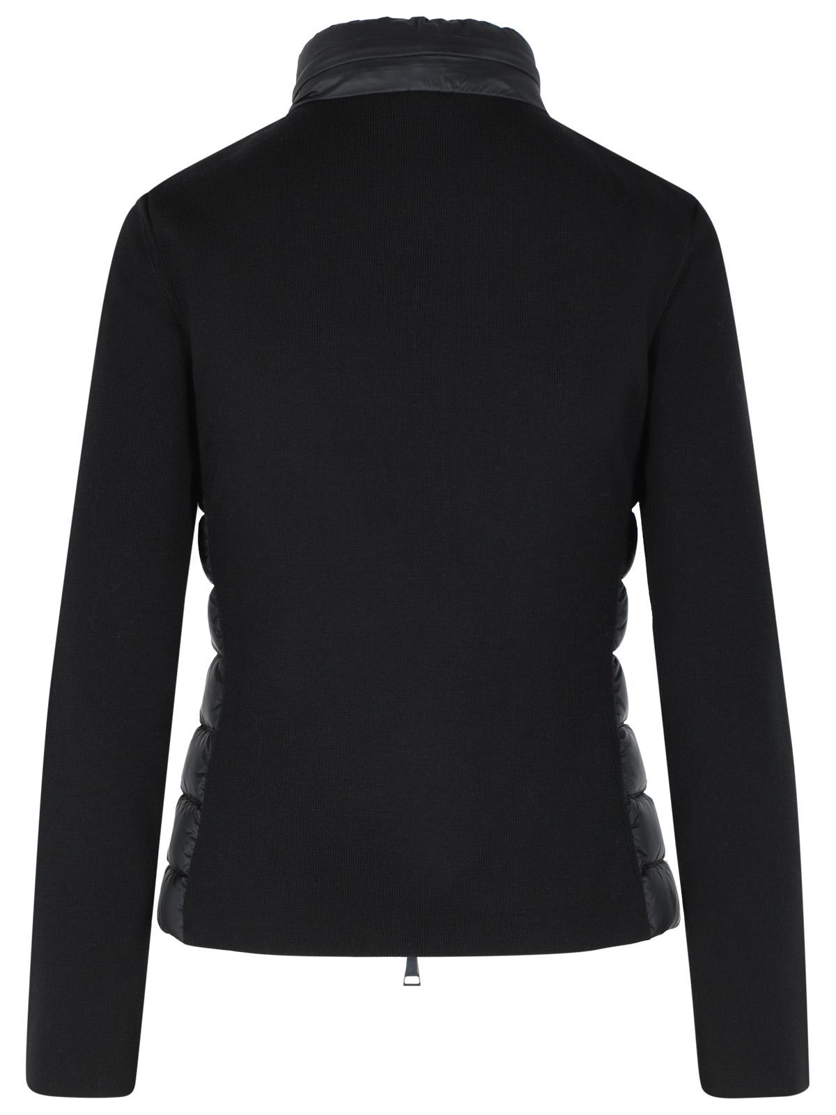 Moncler Padded Virgin Wool Cardigan With Black Zip Women MONCLER
