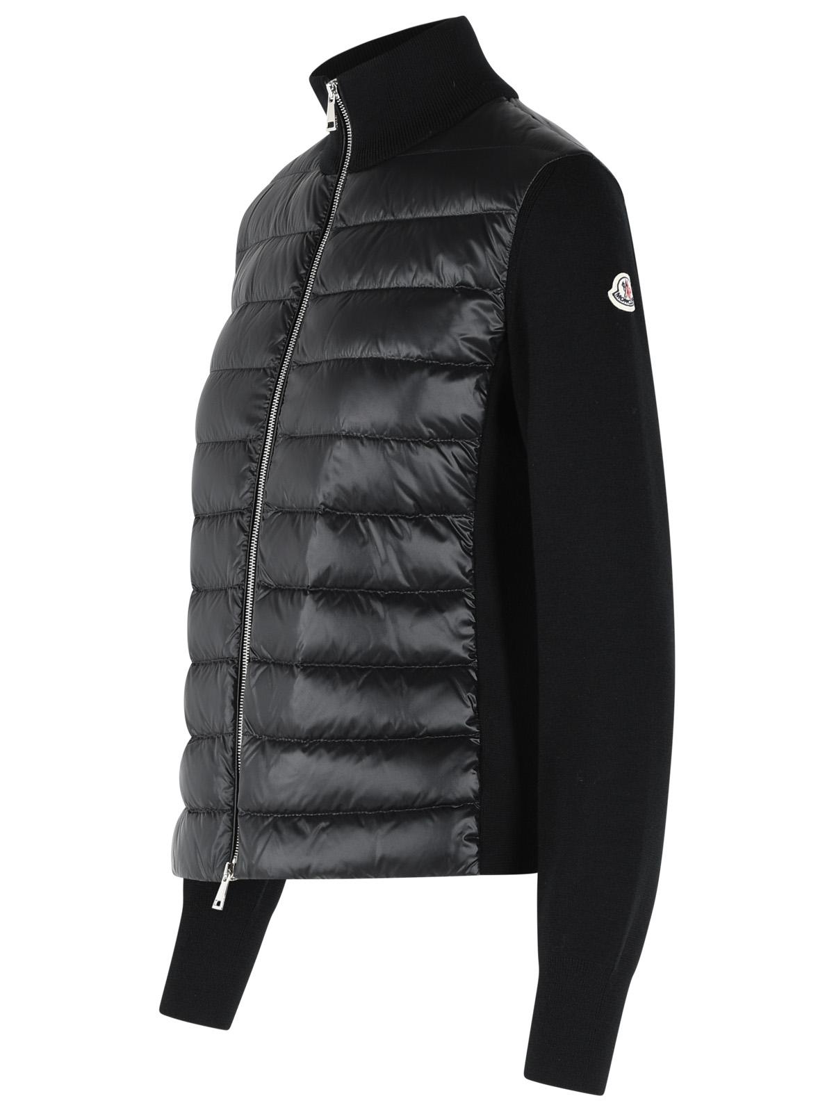 Moncler Padded Virgin Wool Cardigan With Black Zip Women MONCLER