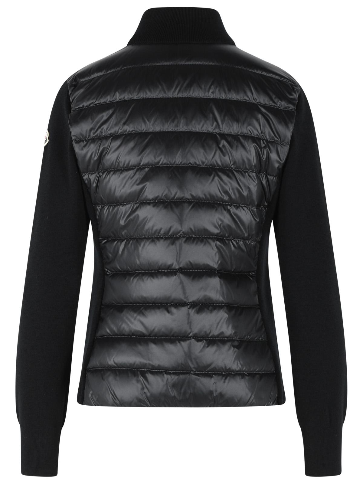 Moncler Padded Virgin Wool Cardigan With Black Zip Women MONCLER