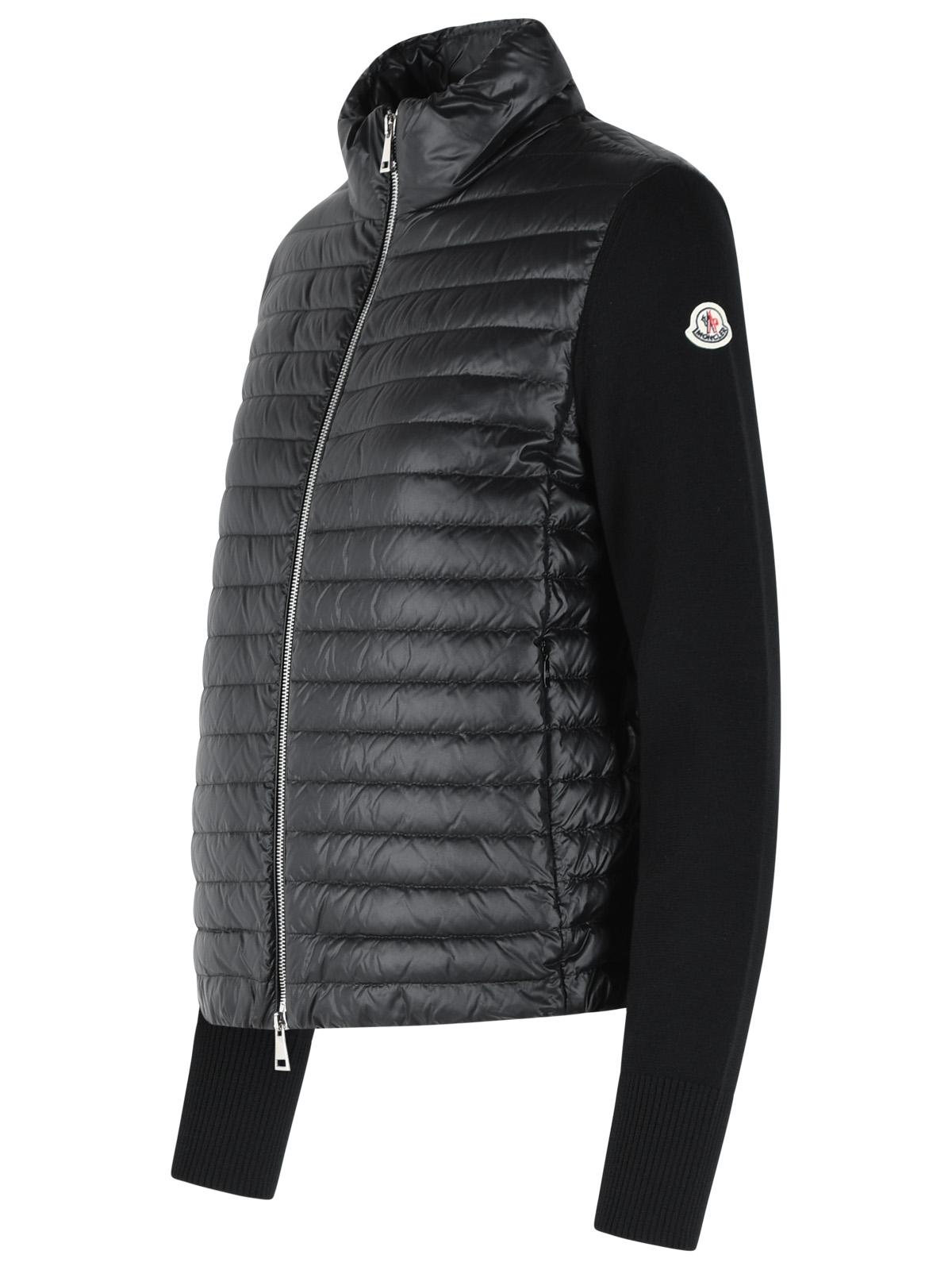 Moncler Padded Virgin Wool Cardigan With Black Zip Women MONCLER