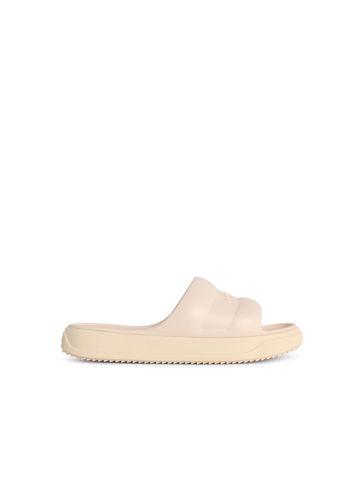 Moncler 'Moncler Altive' Ivory White Rubber Slides Women MONCLER