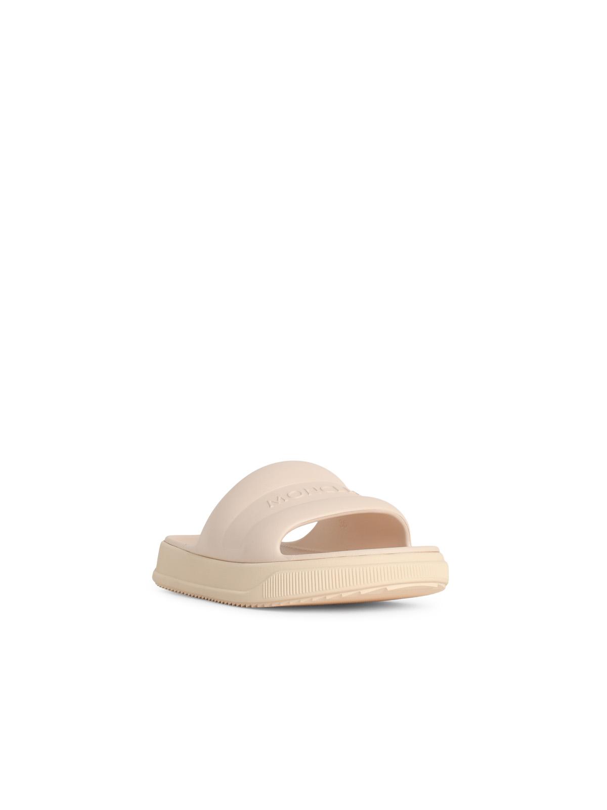Moncler 'Moncler Altive' Ivory White Rubber Slides Women MONCLER