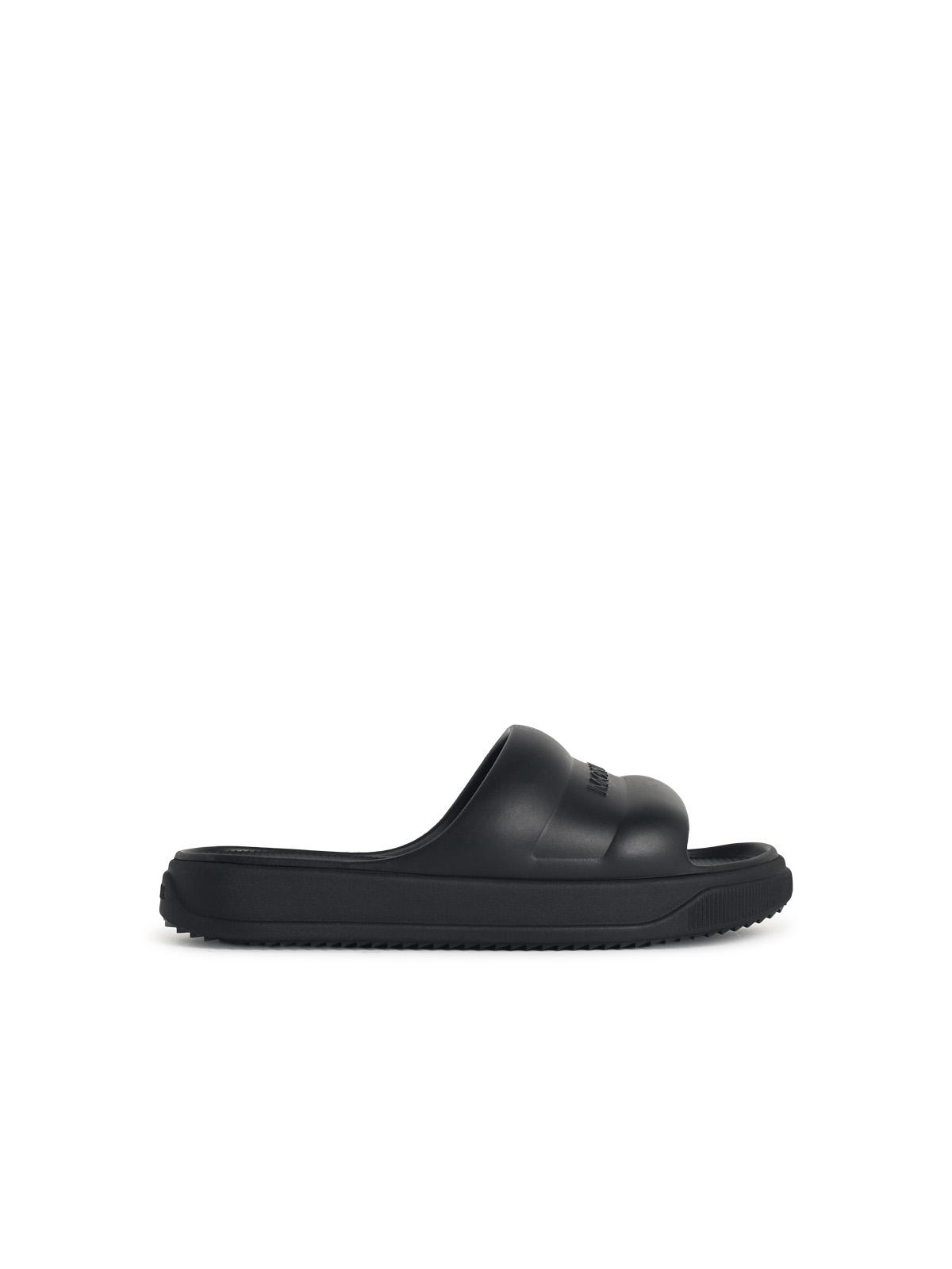 Moncler 'Moncler Altive' Black Rubber Slides Women MONCLER