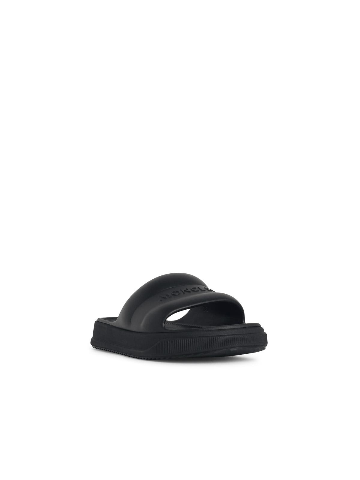 Moncler 'Moncler Altive' Black Rubber Slides Women MONCLER
