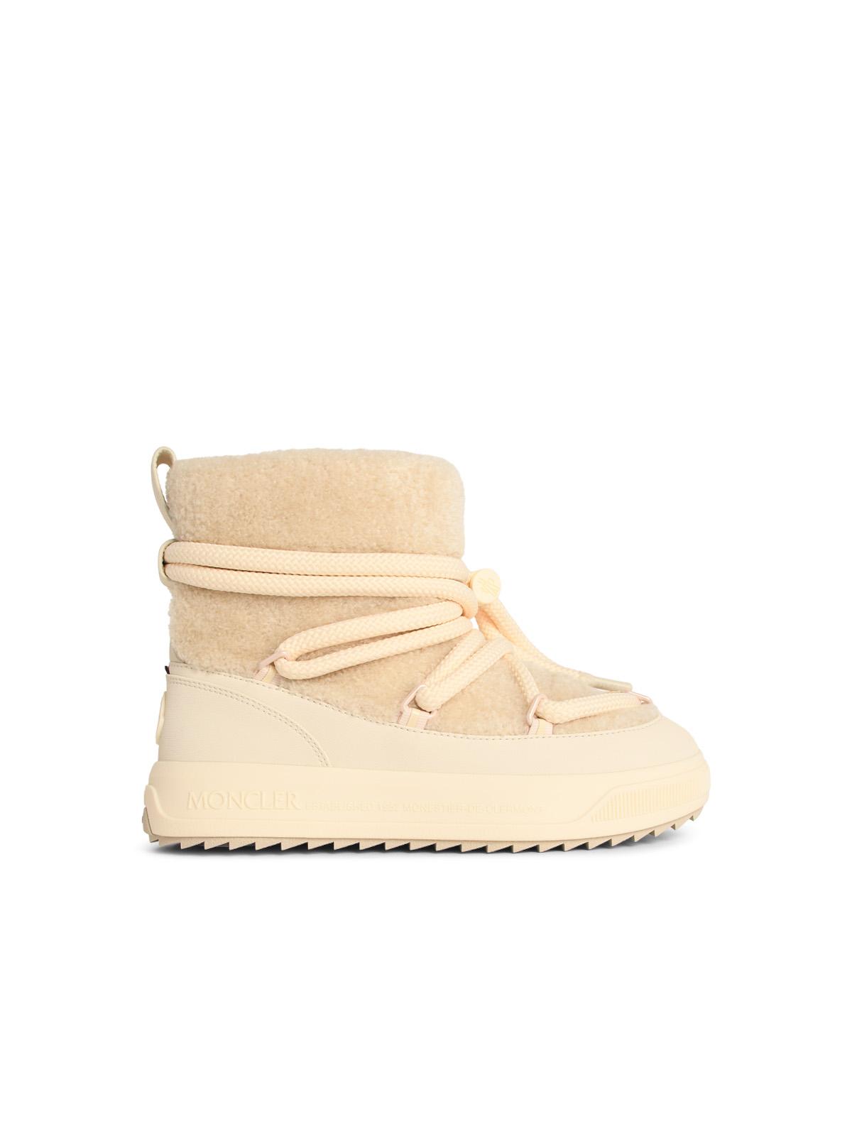 Moncler 'Moncler Altive Mid' Snow Boots In Light Beige 'Teddy' Women MONCLER