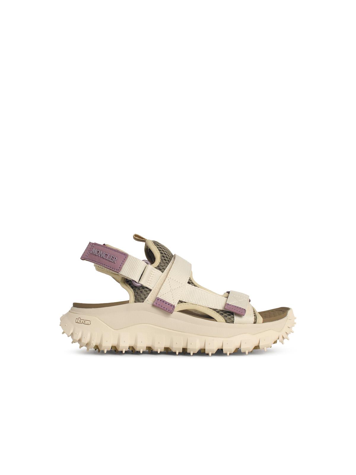 Moncler 'Trailgrip Vela' Ivory White Polyamide Sandals Women MONCLER